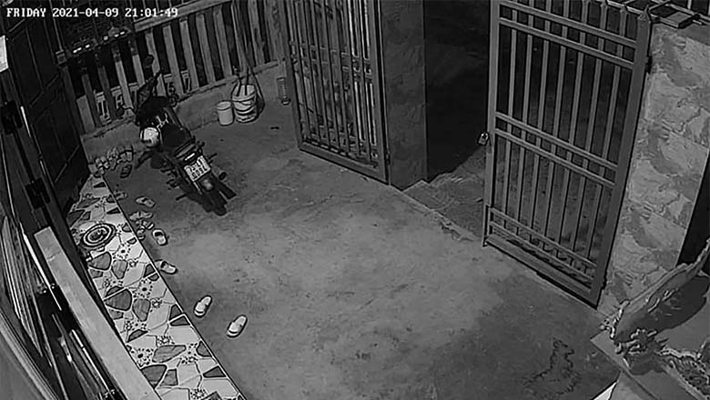 Hình theo dõi ban đêm của thiết bị: (Hình ảnh bạn xem trực tiếp có thể nét hơn do khô