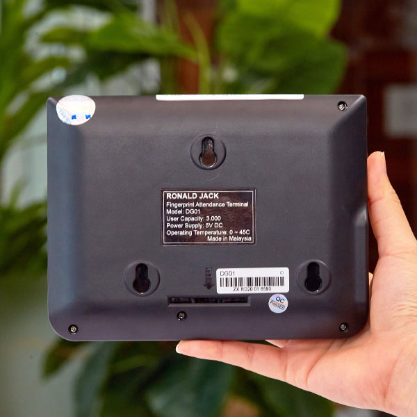 Máy Chấm Công Vân Tay, Thẻ Từ Ronald Jack DG01 - Kết Nối Wifi