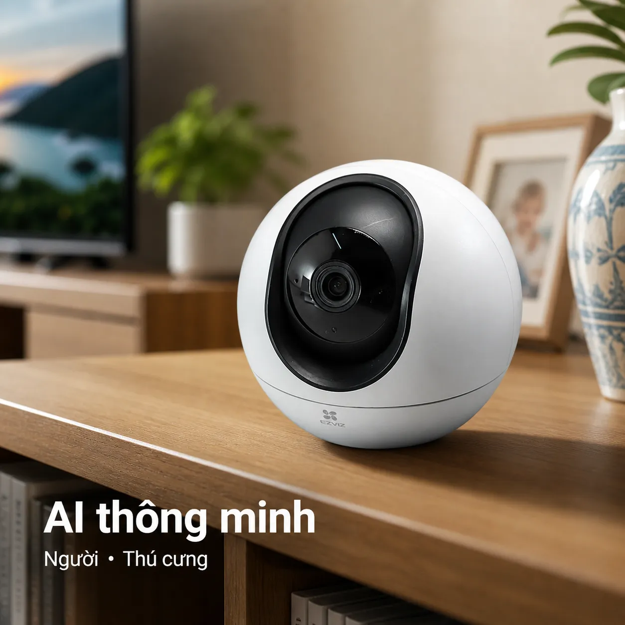 Camera EZVIZ H6 3K 5MP - AI nhận diện người, Có màu đêm