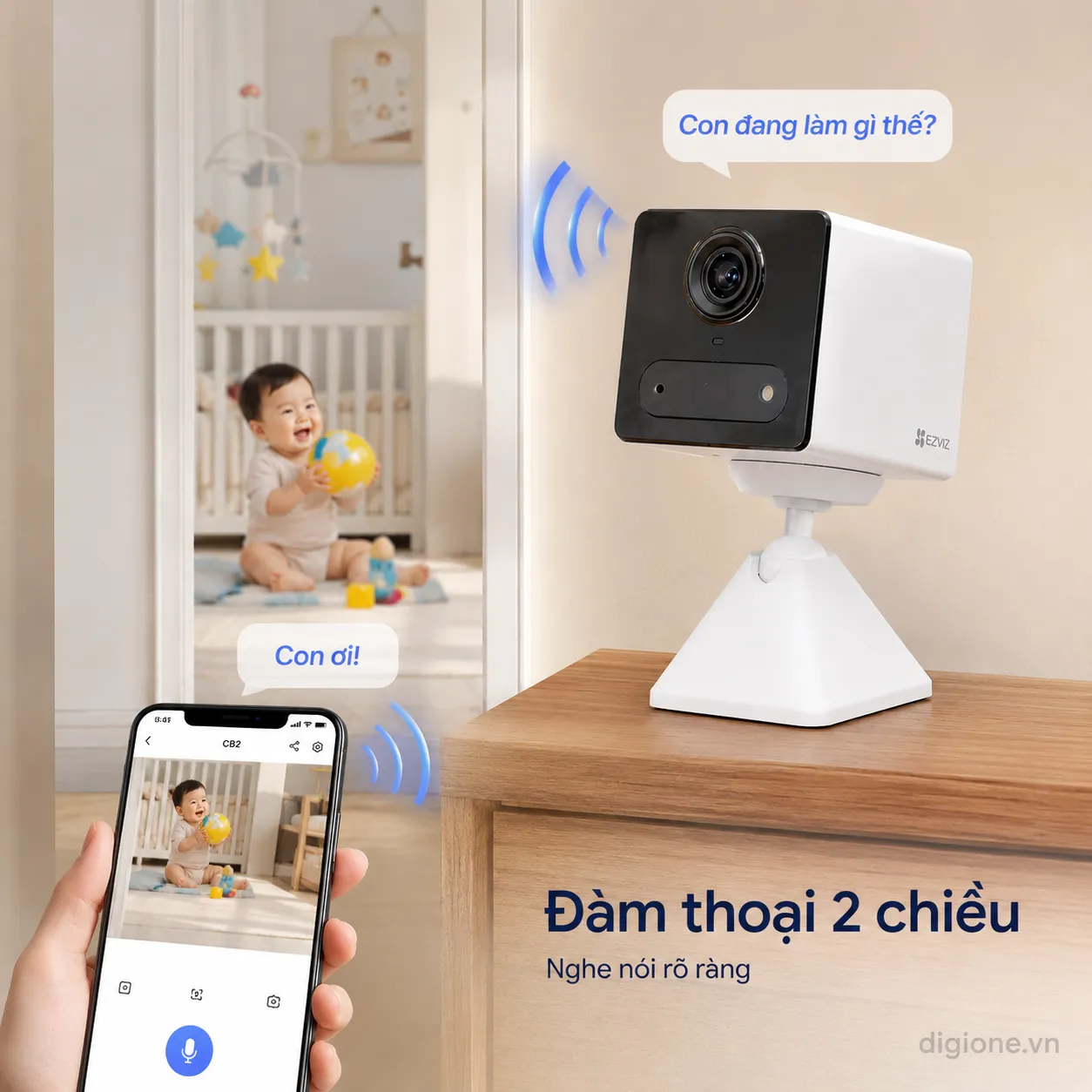 Camera Ezviz CB2 2MP - Dùng Pin, Phát Hiện Người