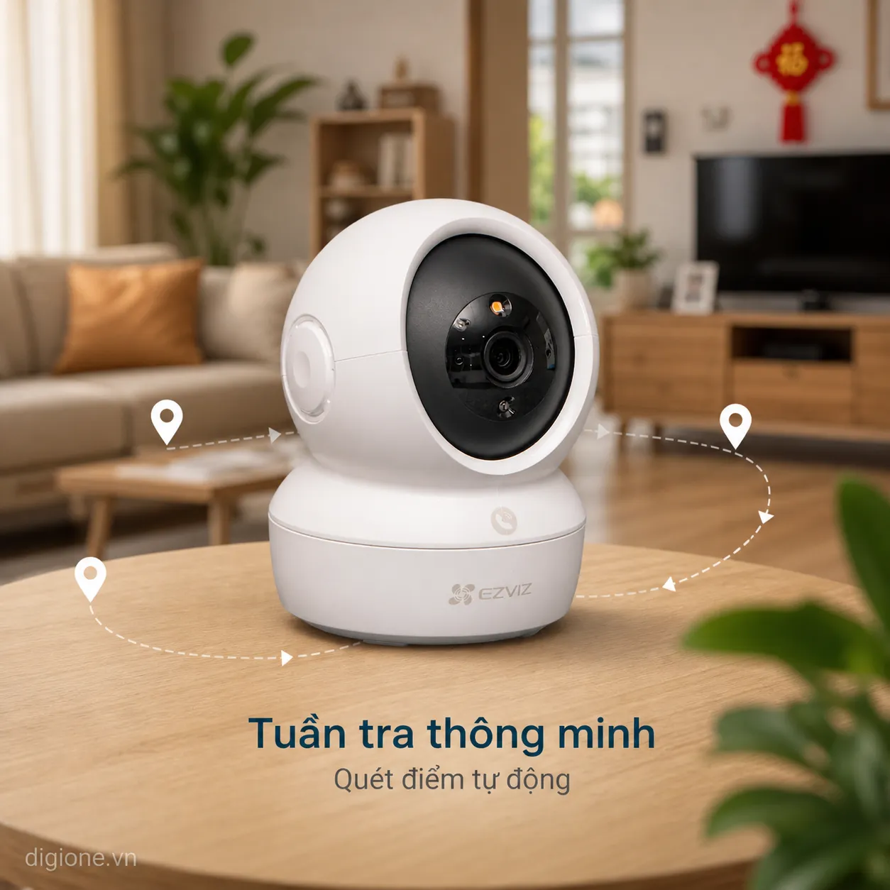 Camera EZVIZ H6c PRO 4MP 2K - AI nhận diện người, Đàm thoại 2 chiều