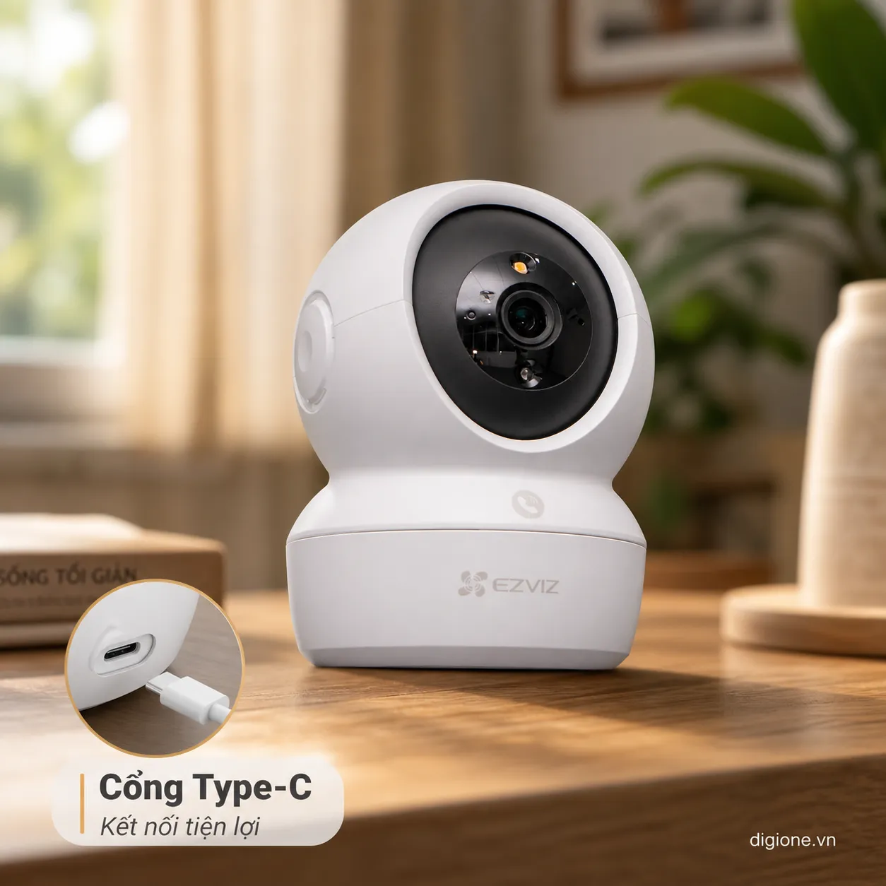 Camera EZVIZ H6c PRO 4MP 2K - AI nhận diện người, Đàm thoại 2 chiều