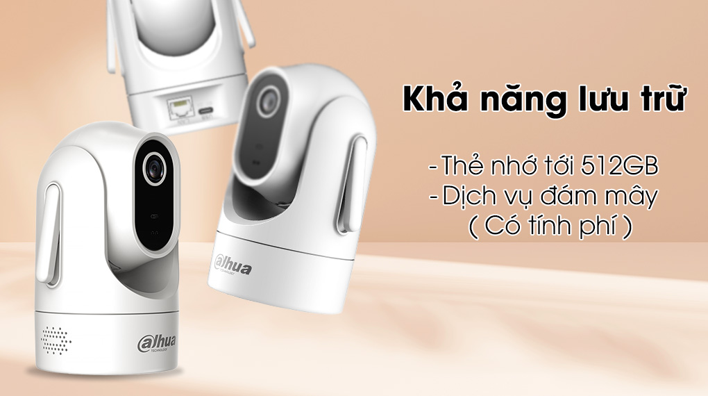 camera-dahua-dh-h2c lưu trữ đa dạng