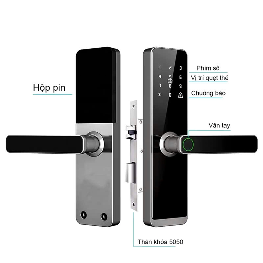 Khóa Cửa Điện Tử Andu A200 - Dùng APP