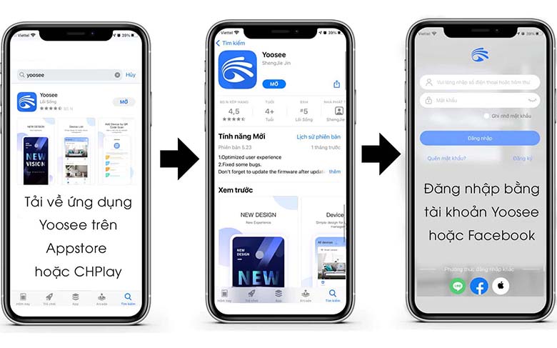 hướng dẫn tải app yoosee