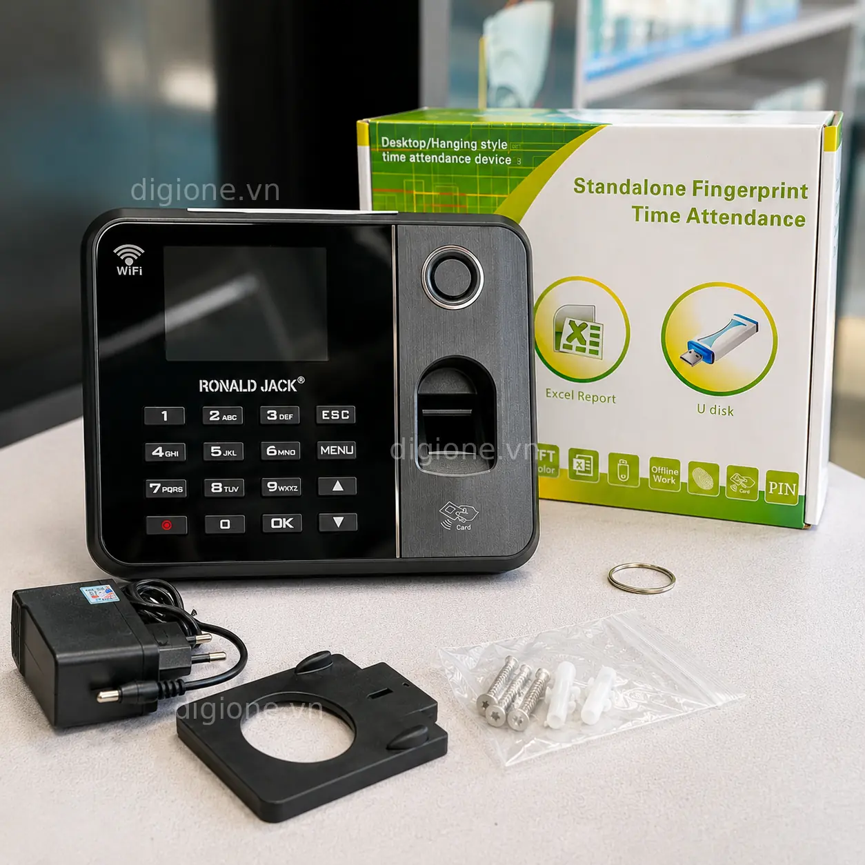 Máy Chấm Công Vân Tay Ronald Jack 1800 Wifi