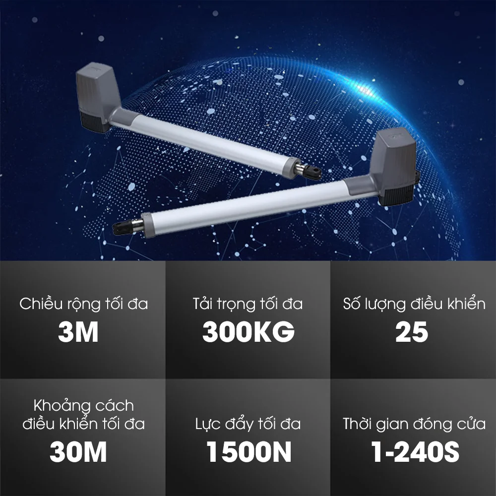 Bộ Đóng Mở Cửa Tự Động JOYTECH PK300D - 300kg