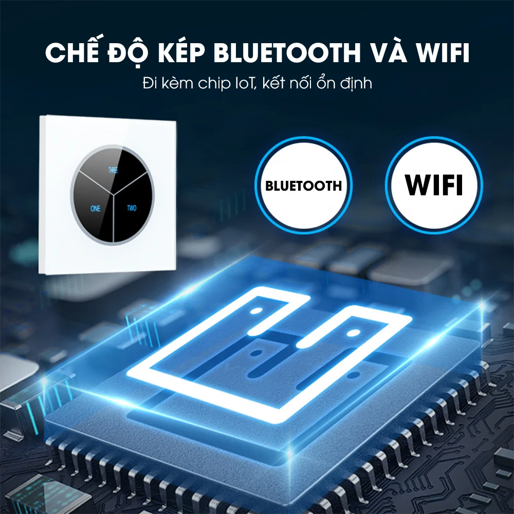Bộ Điều Khiển Cửa Cổng Mặt Kính T04 - Kết Nối Wifi