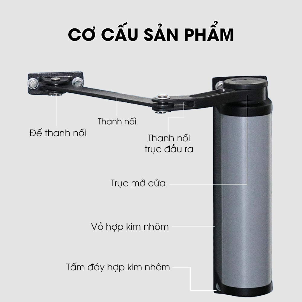 Thiết Bị Đóng Mở Cửa Từ Động Cánh Tay Divo250 - 250kg