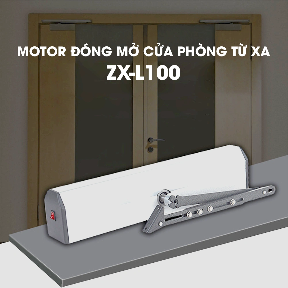 Motor Đóng Mở Cửa Phòng Từ Xa ZX-L100 - Cửa Đẩy Ra Ngoài Hoặc Vào Trong