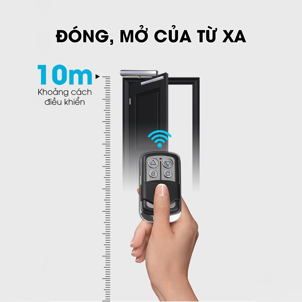 Motor Đóng Mở Cửa Phòng Từ Xa ZX-L100 - Cửa Đẩy Ra Ngoài Hoặc Vào Trong