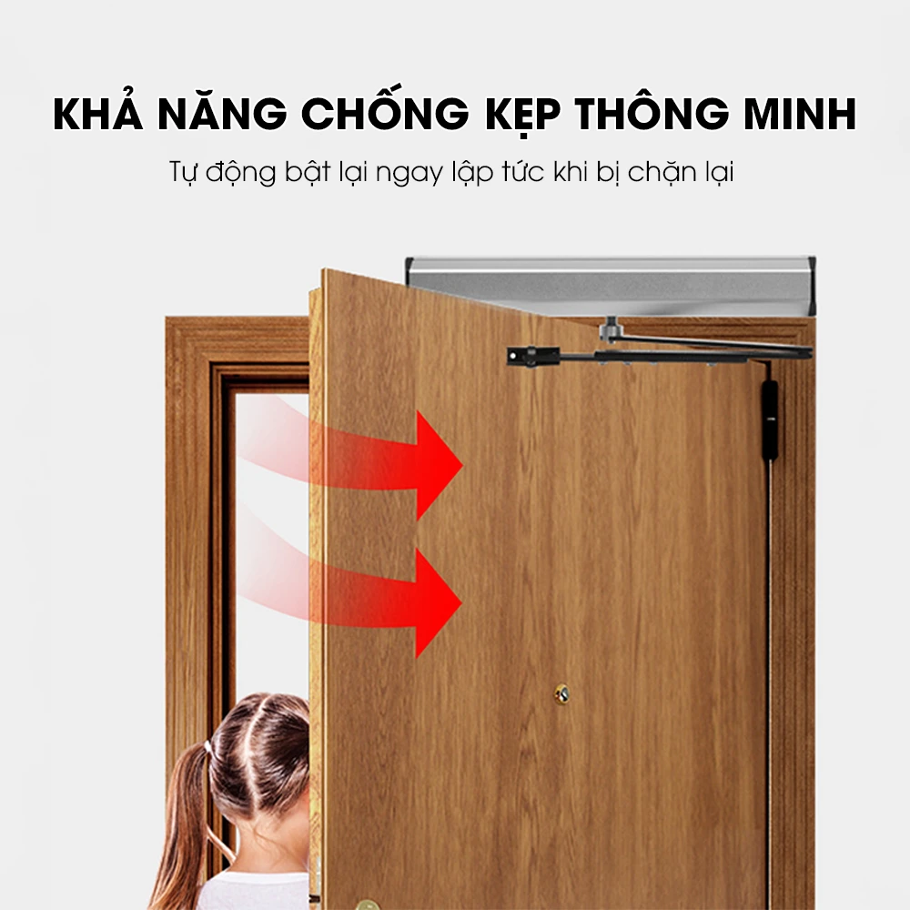 Motor Đóng Mở Cửa Phòng Từ Xa ZX-L100 - Cửa Đẩy Ra Ngoài Hoặc Vào Trong