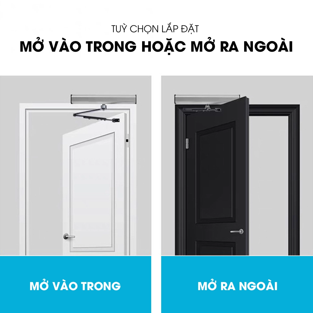 Motor Đóng Mở Cửa Phòng Từ Xa ZX-L100 - Cửa Đẩy Ra Ngoài Hoặc Vào Trong