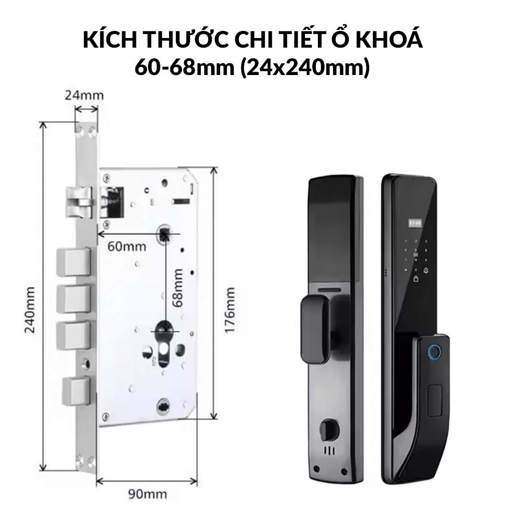 Khóa cửa thông minh DIVO GA37 - Mẫu Mới Nhất 2025