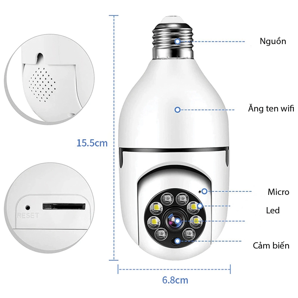 Camera Yoosee Đui Bóng Đèn Mới Nhất - Chính Hãng