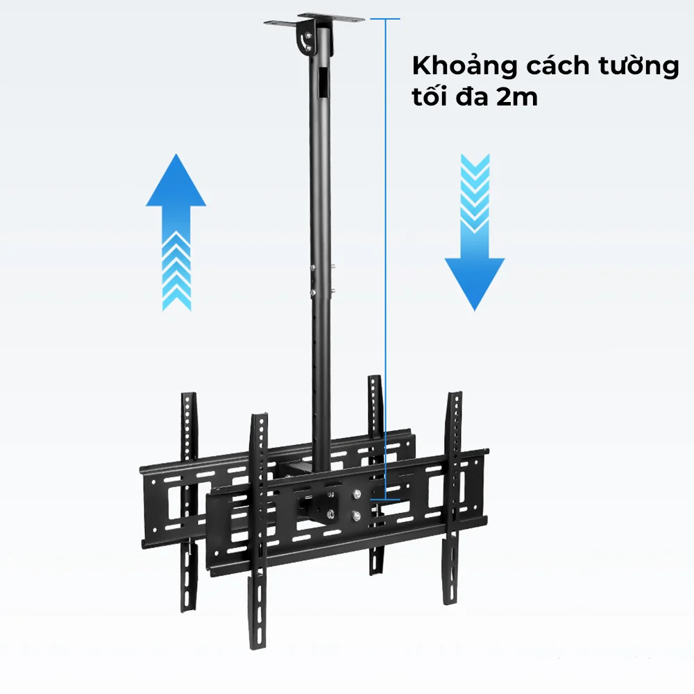 Giá Treo Tivi Thả Trần 2 Màn Hình Gật Gù 32 - 60 inch