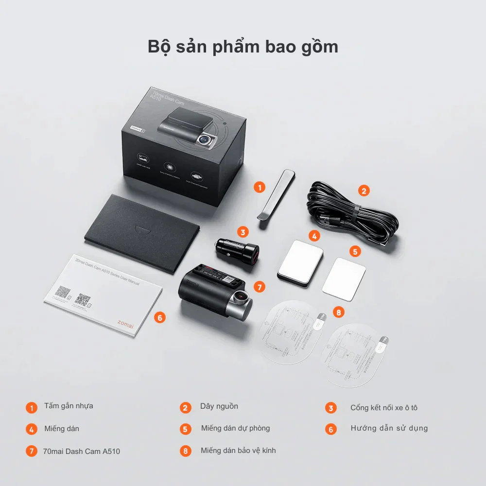 Camera Hành Trình 70mai Dash Cam A510 5MP