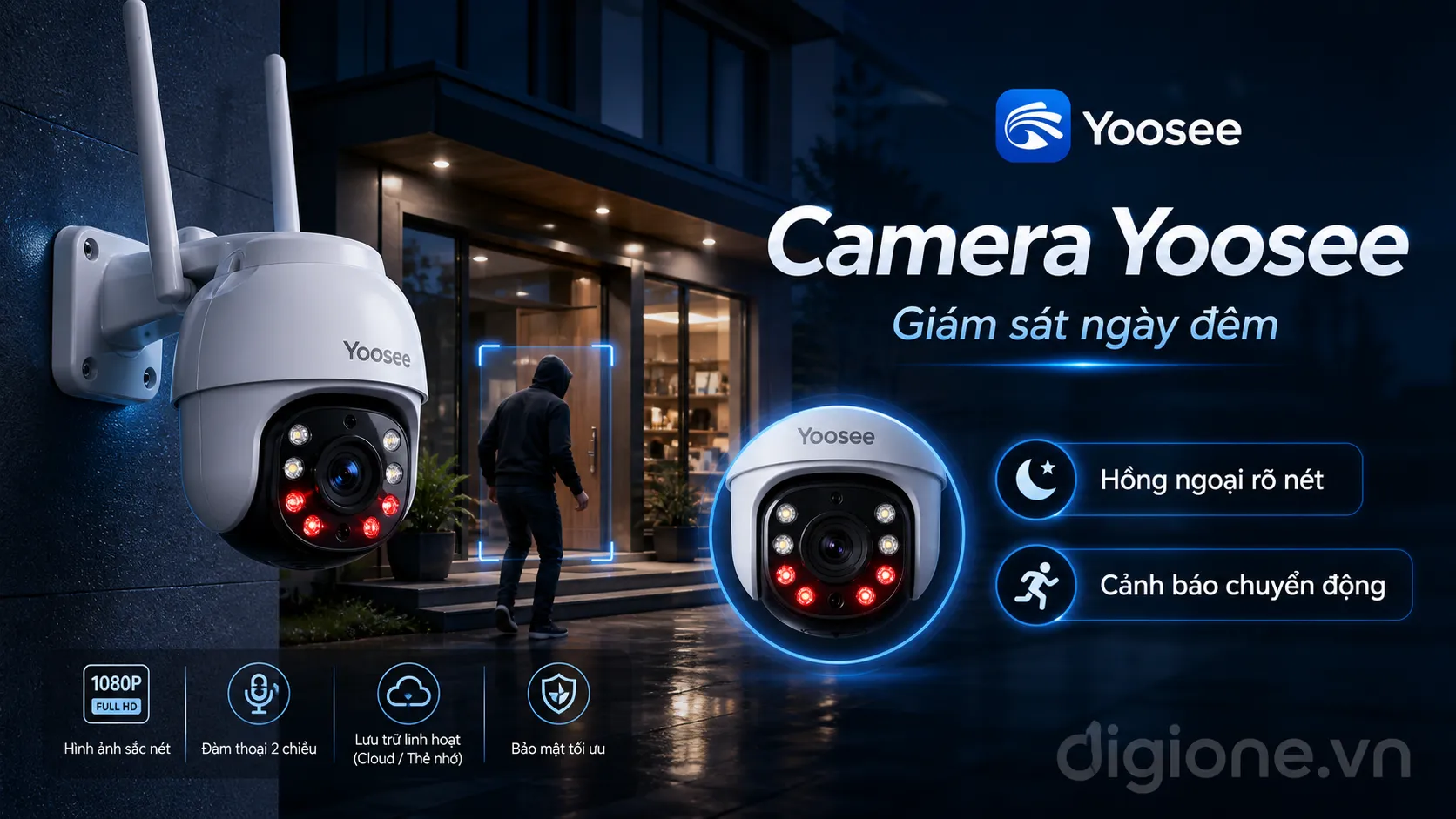 camera Yoosee 2 mắt 3 mắt 4 mắt đa dạng ph&acirc;n kh&uacute;c tại DigiOne