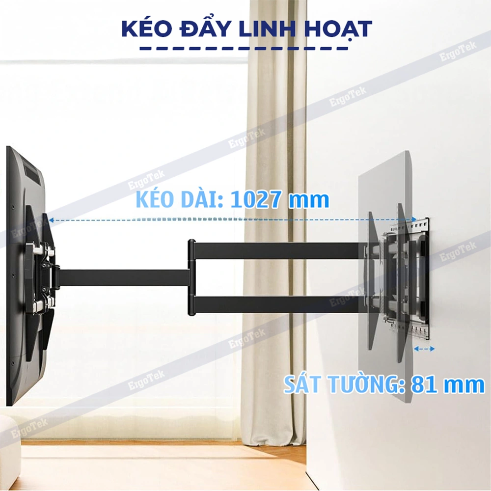 Giá Treo Tivi Xoay Vuông Góc Ergotek E900 47" - 90"