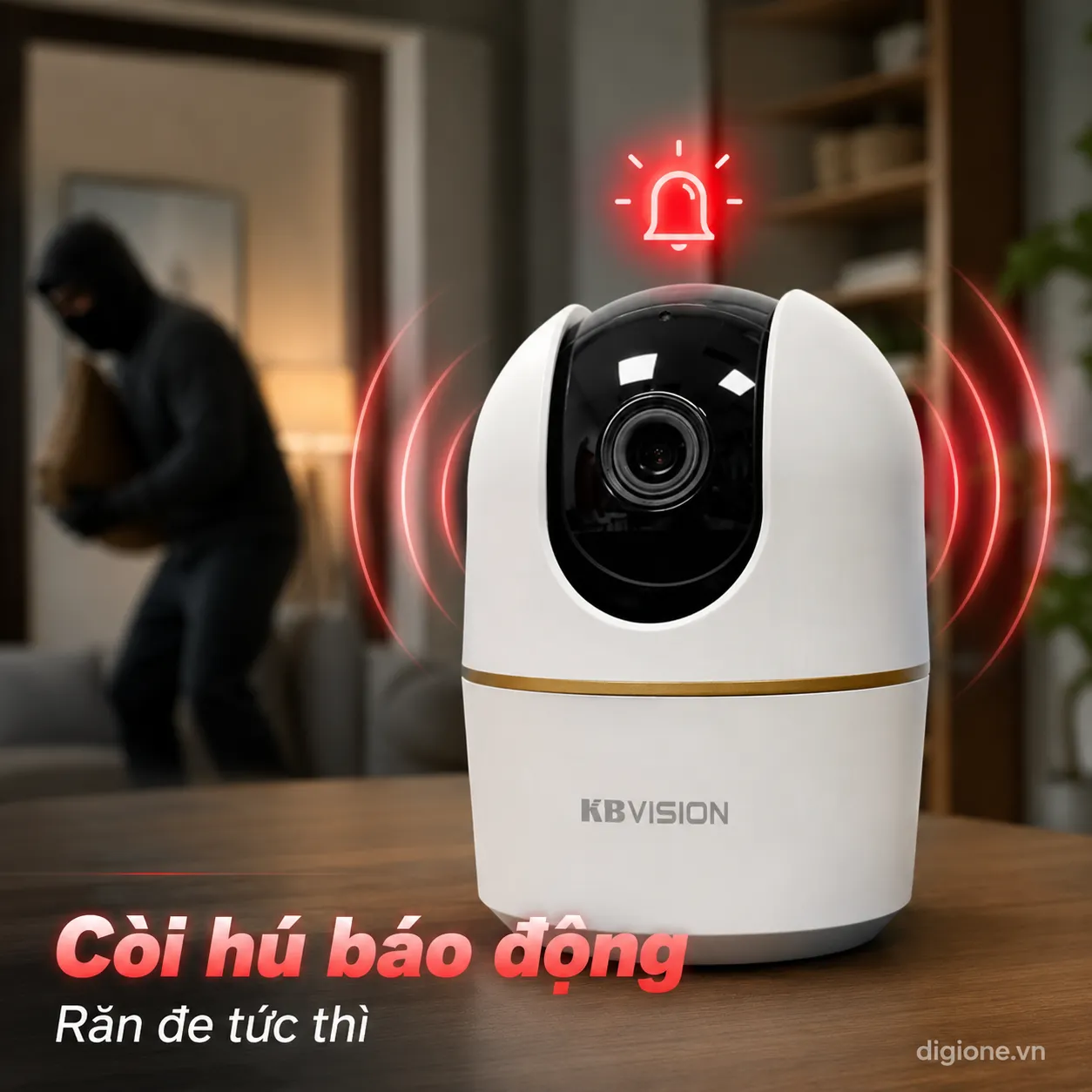 Camera KBVISION KX-A3W 3MP 2K - AI nhận diện người, Đàm thoại 2 chiều