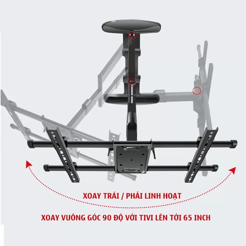 Giá Treo Tivi Xoay Vuông ERGOTEK E89 40 – 75 inch