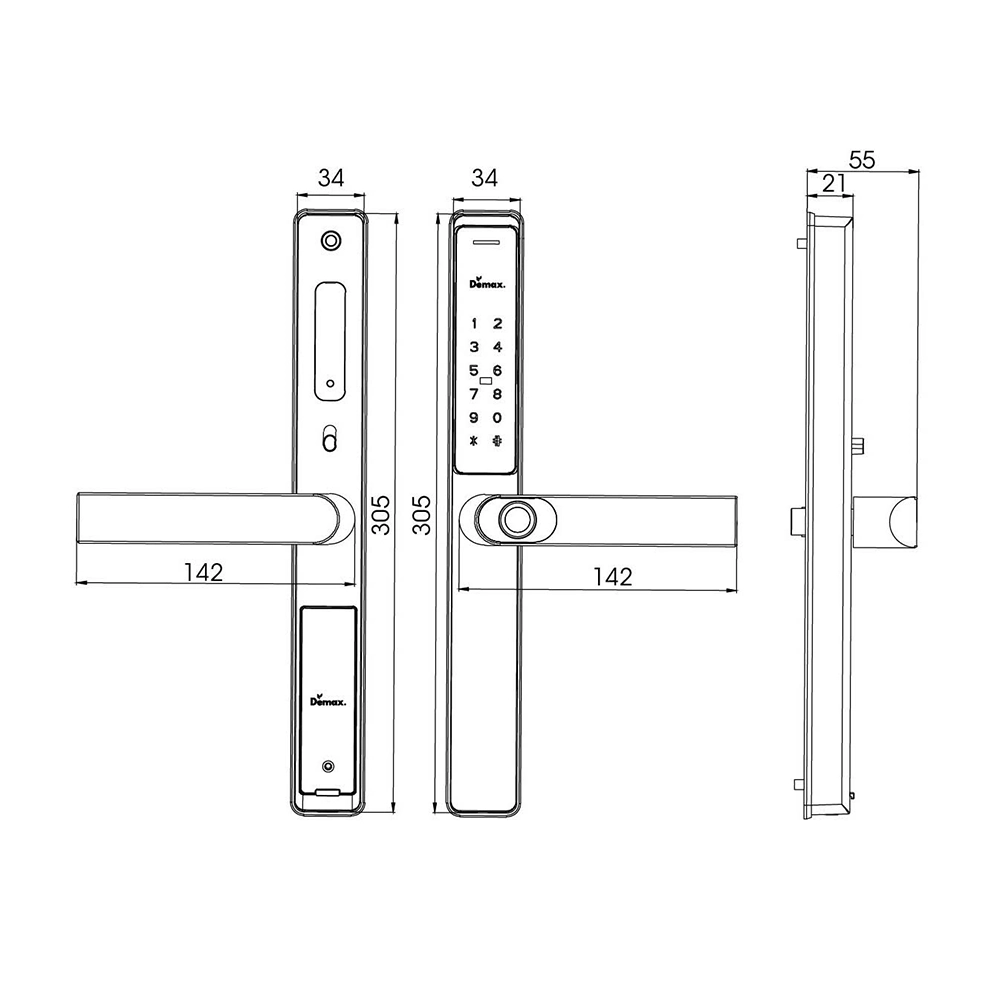 Khoá Cửa Thông Minh Demax EL699 Lux AG