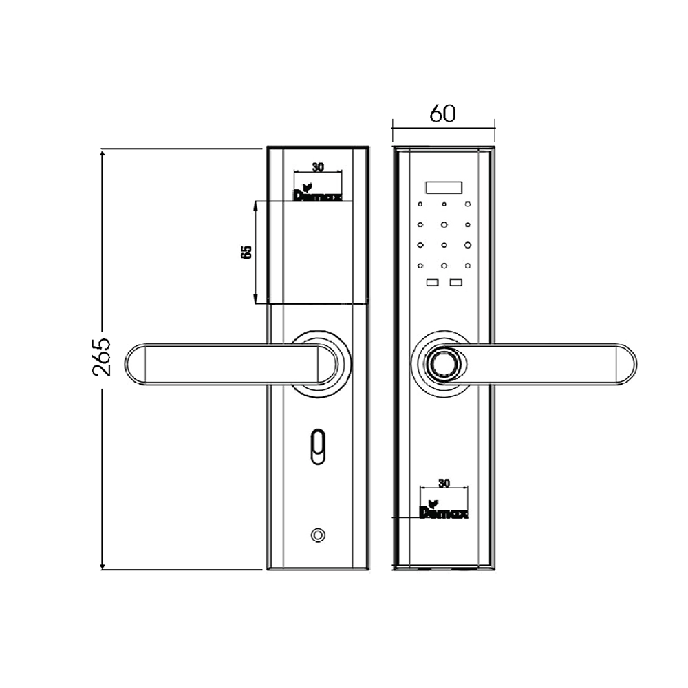 Khóa Cử Vân Tay Demax EL266 AC - App Wifi