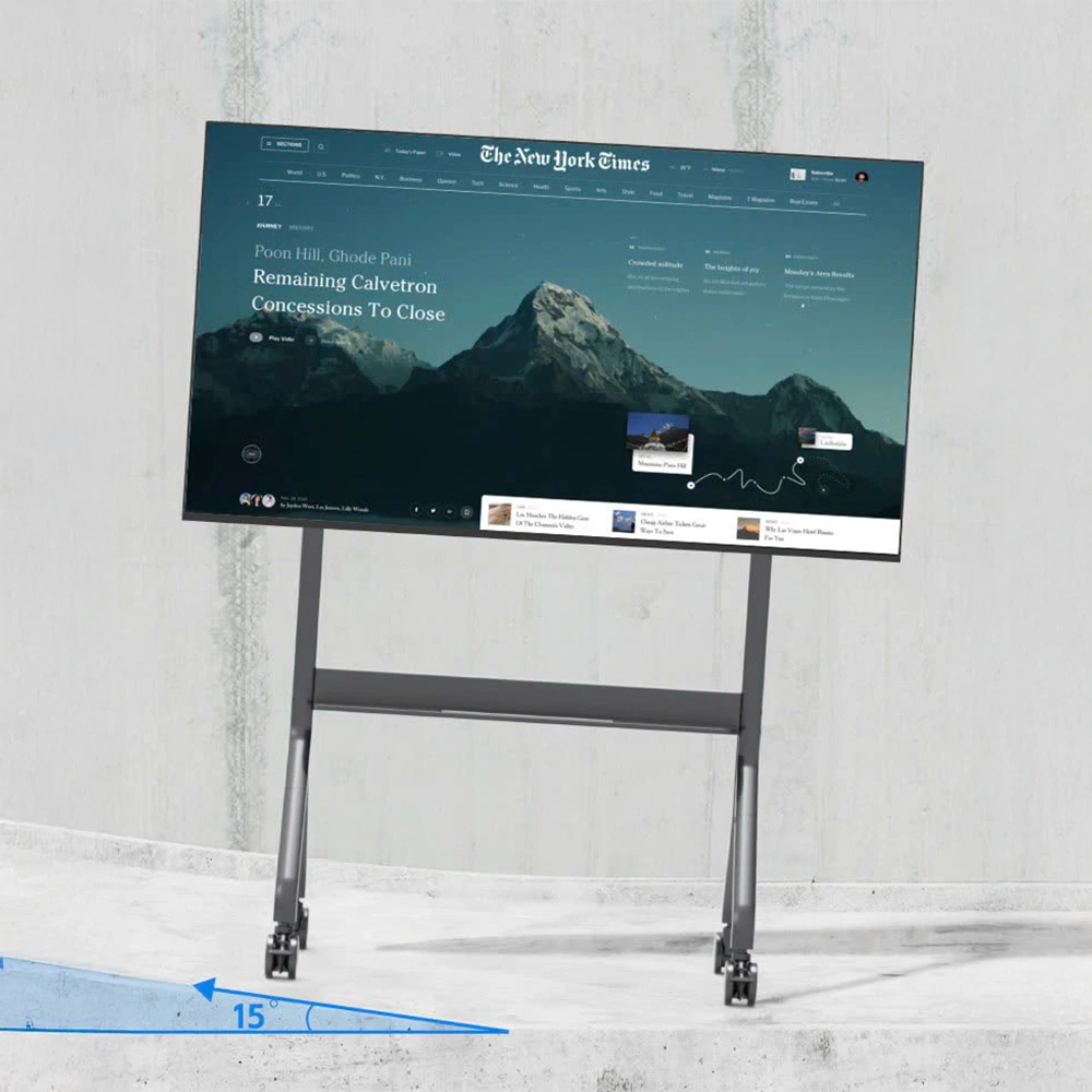 Giá treo Tivi Di Động NB P150 70" đến 90" - Nâng Hạ Có Điều Khiển