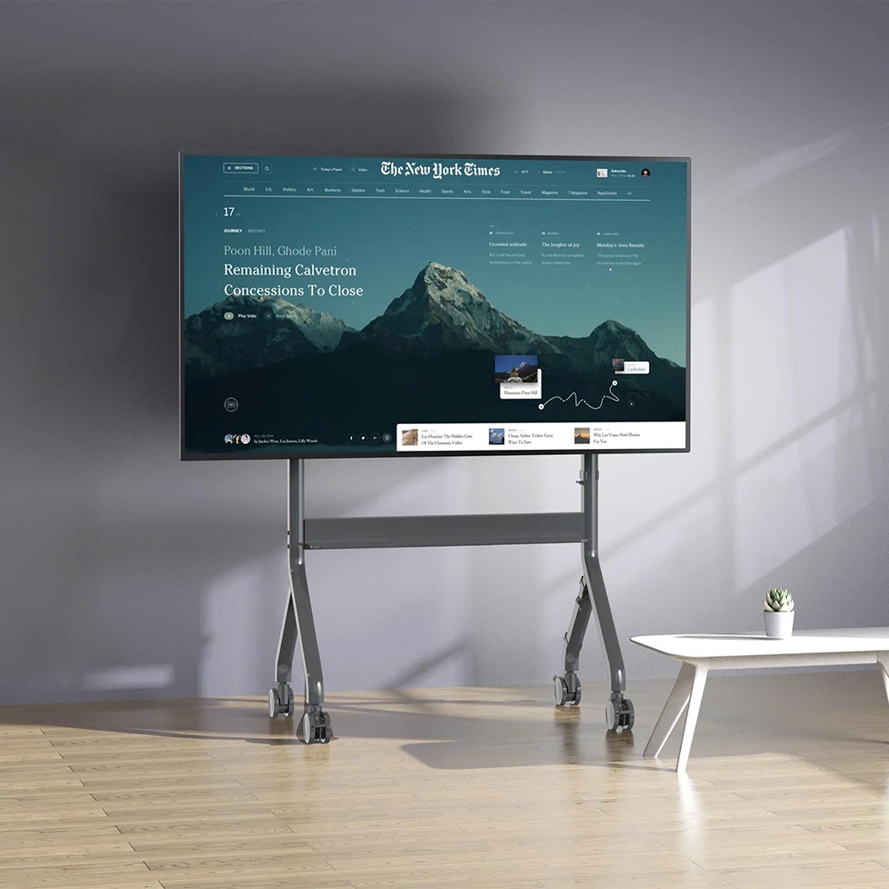 Giá treo Tivi Di Động NB P150 70" đến 90" - Nâng Hạ Có Điều Khiển