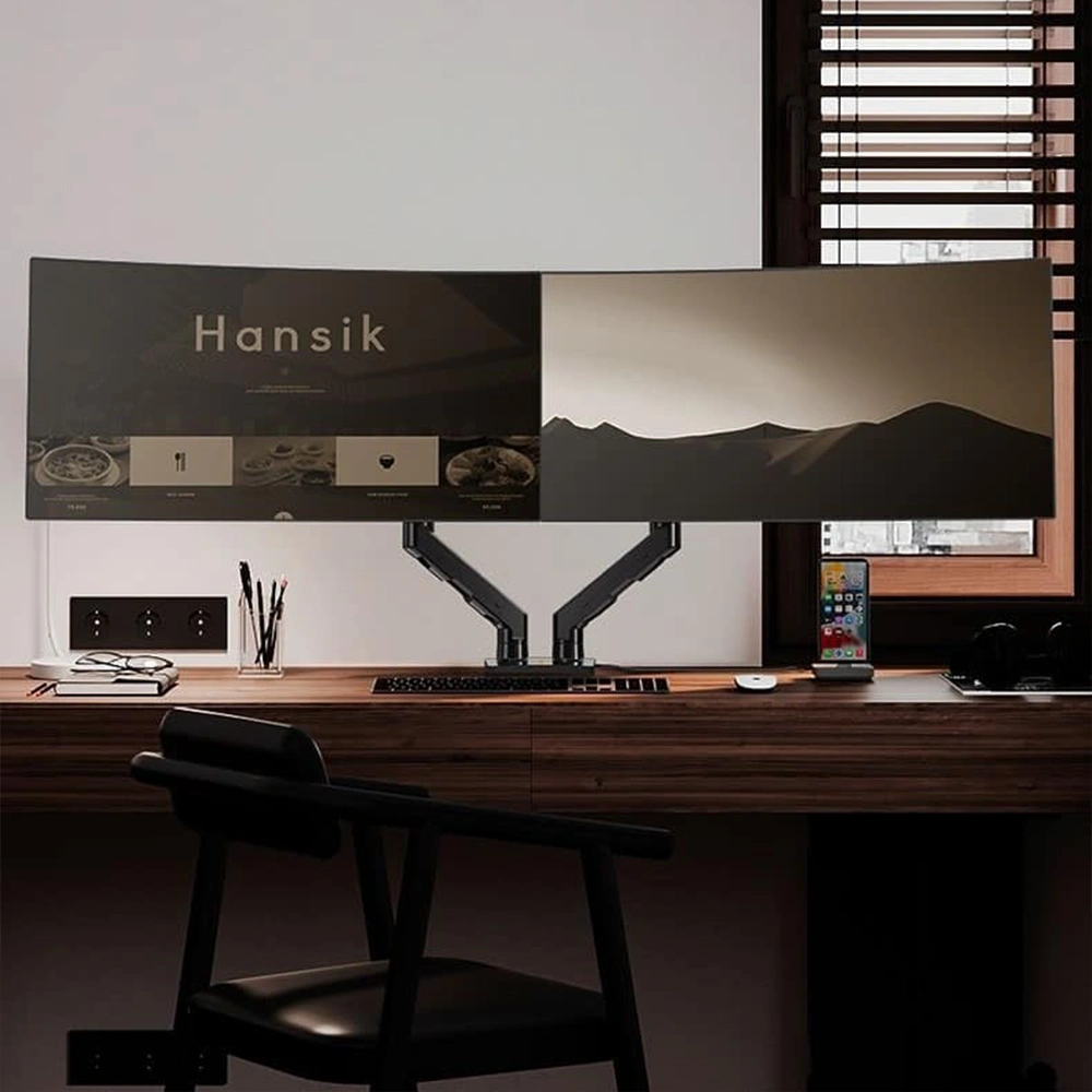 Giá Treo 2 Màn Hình Máy Tính NB G55 (27" - 34") - Xoay Đa Năng