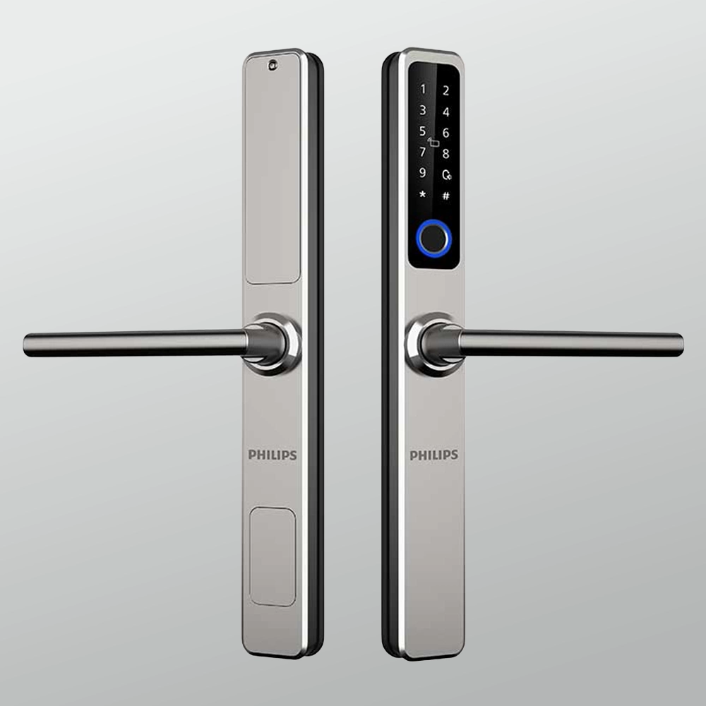 Khóa Vân Tay Cửa Nhôm Philips DDL608-5HWS - Kết nối Wifi