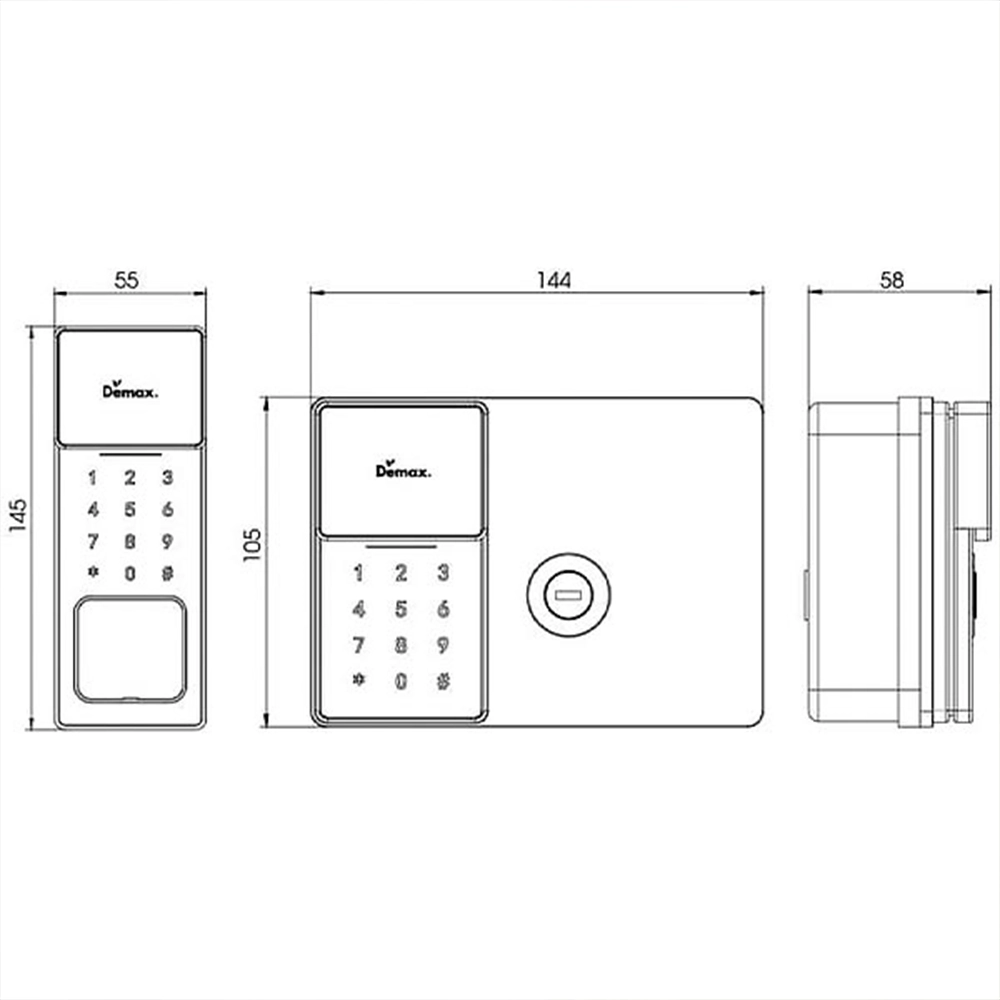 Khoá Cửa Cổng Thông Minh Demax EL608 - Kết Nối Wifi
