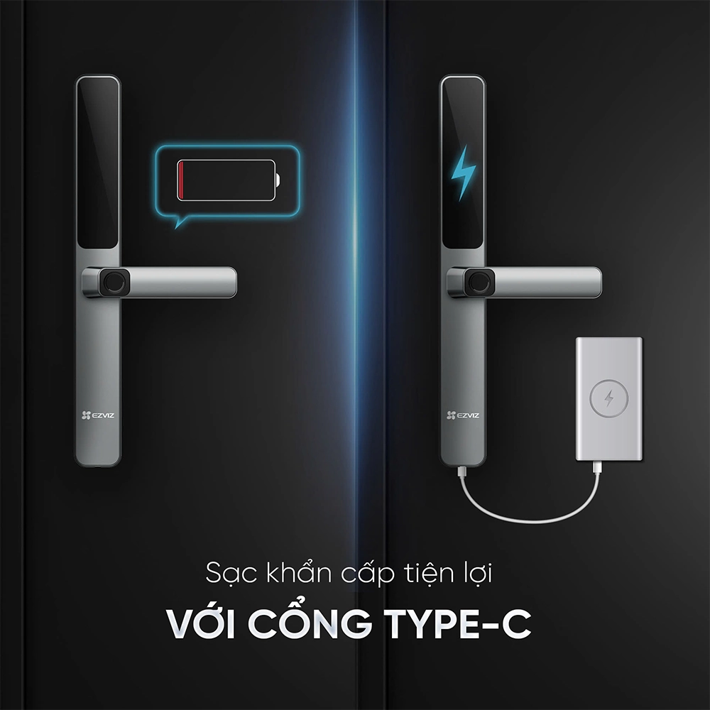 Khoá Cửa Thông Minh Ezviz DL06 - Điều Từ Xa Qua Điện Thoại