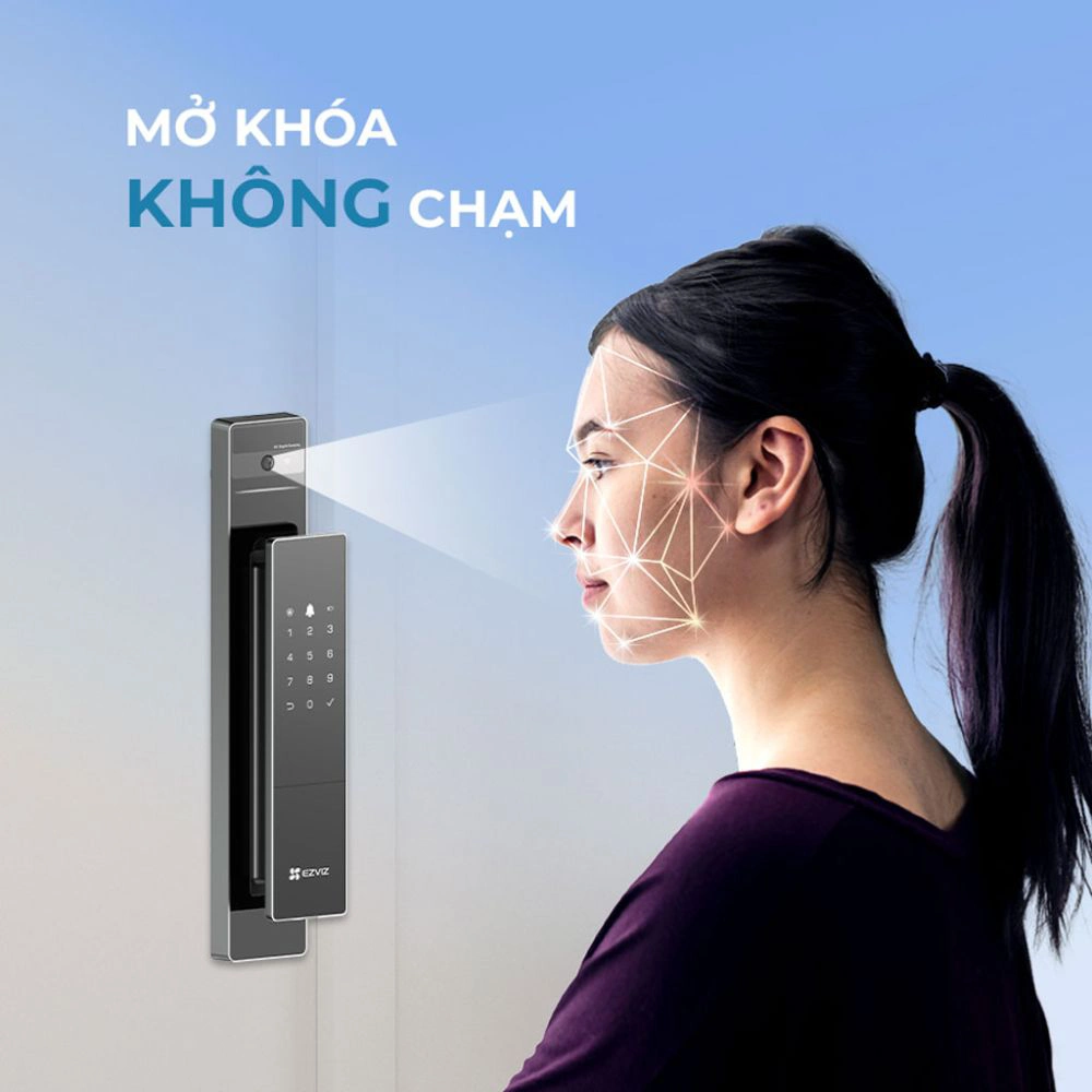 Khoá Cửa Vân Tay EZVIZ DL50FVS - Nhận Diện Khuôn Mặt