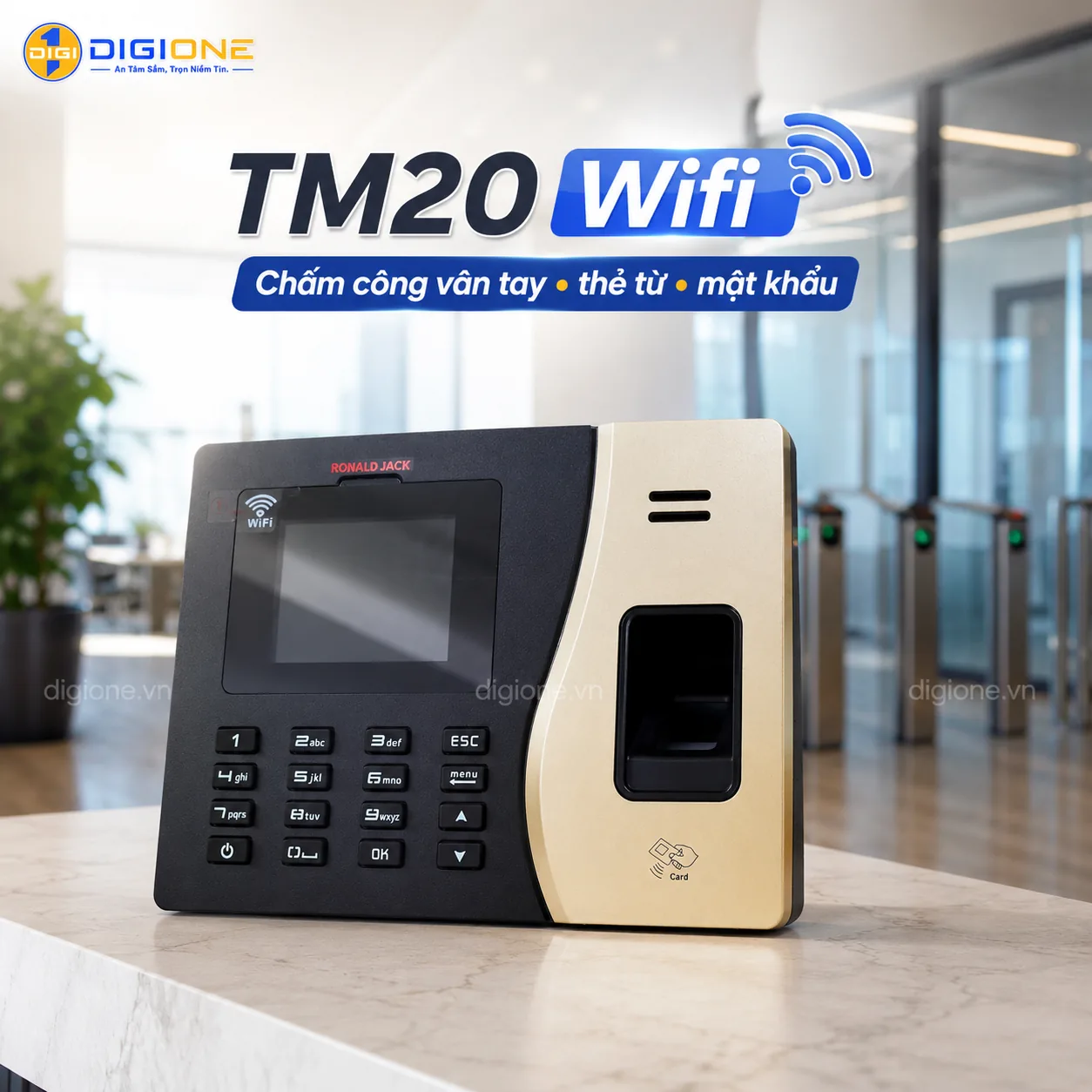 Máy Chấm Công Vân Tay Ronald Jack TM20 Wifi