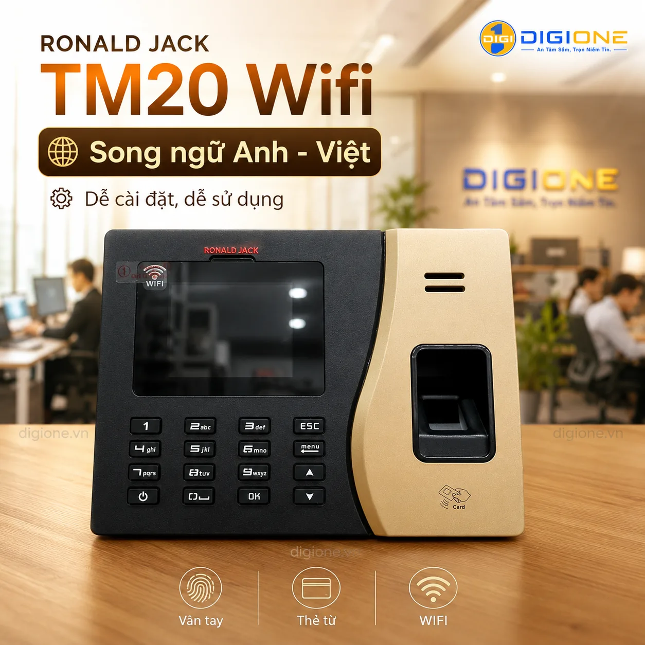 Máy Chấm Công Vân Tay Ronald Jack TM20 Wifi