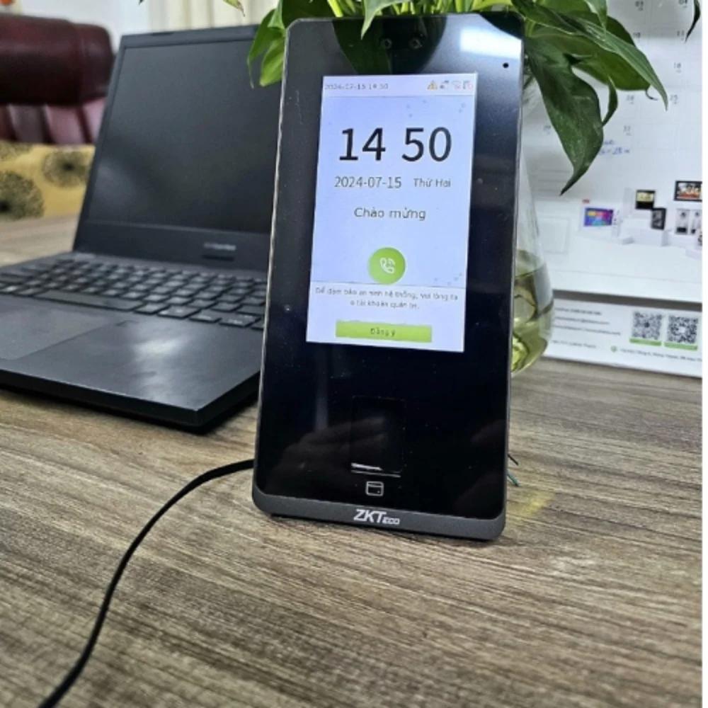Máy Chấm Công Vân Tay ZKTeco Senseface 4A