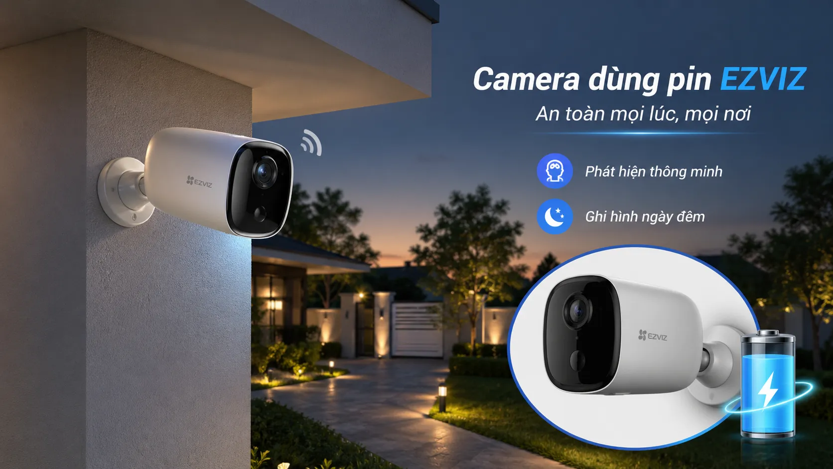 camera d&ugrave;ng pin sạc Ezviz Tapo Imou ch&iacute;nh h&atilde;ng gi&aacute; tốt bảo h&agrave;nh 24 th&aacute;ng tại DigiOne
