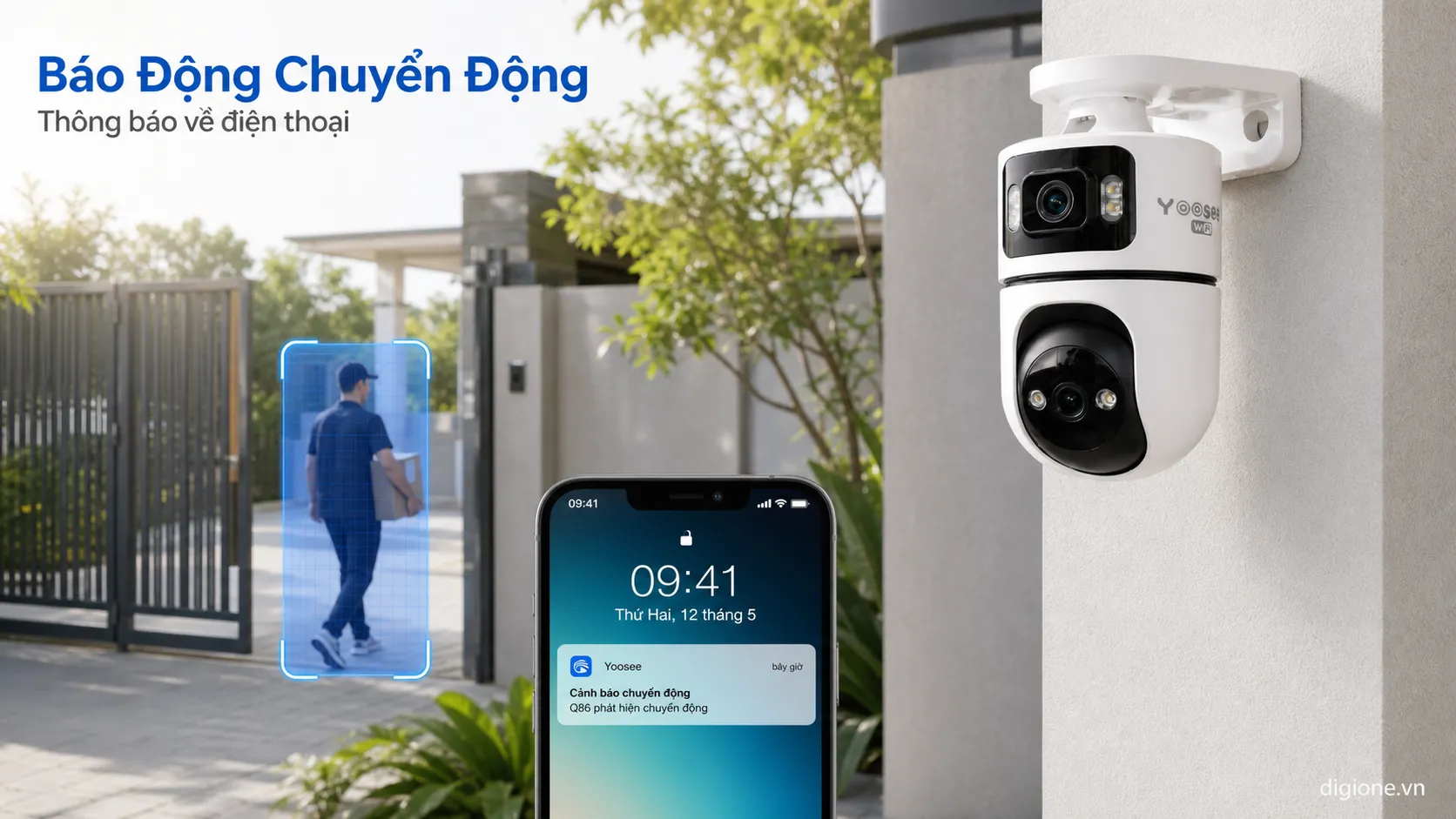camera Yoosee Q86 4MP smart tracking lắp đặt gia đ&igrave;nh bảo h&agrave;nh ch&iacute;nh h&atilde;ng