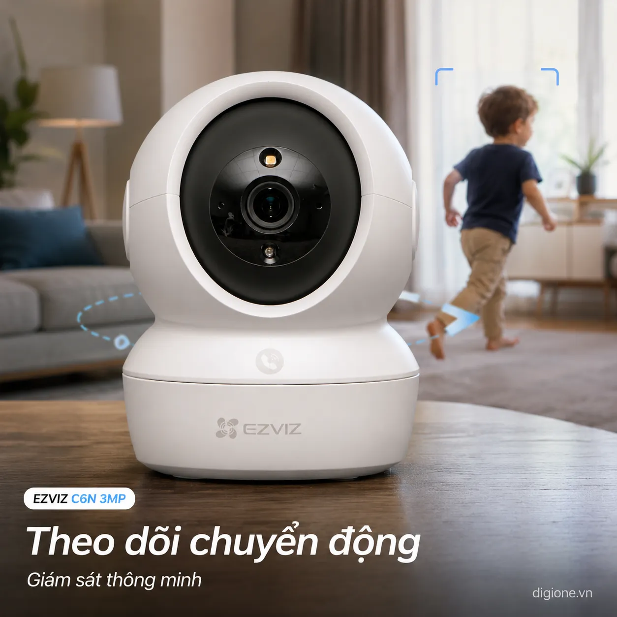 Camera EZVIZ C6N Pro 2K 3MP - AI nhận diện người, Đàm thoại 2 chiều