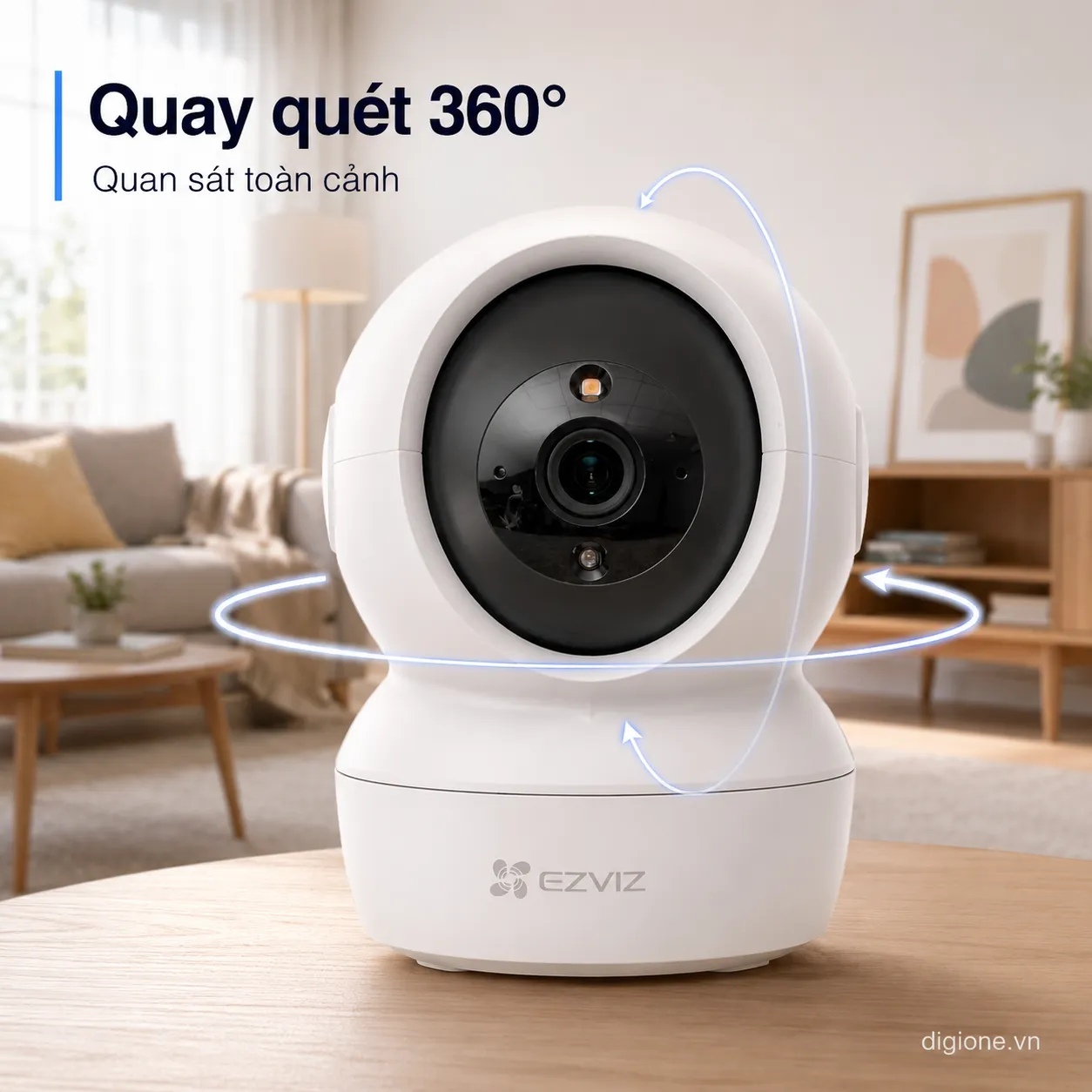 Camera EZVIZ C6N Pro 2K 3MP - AI nhận diện người, Đàm thoại 2 chiều