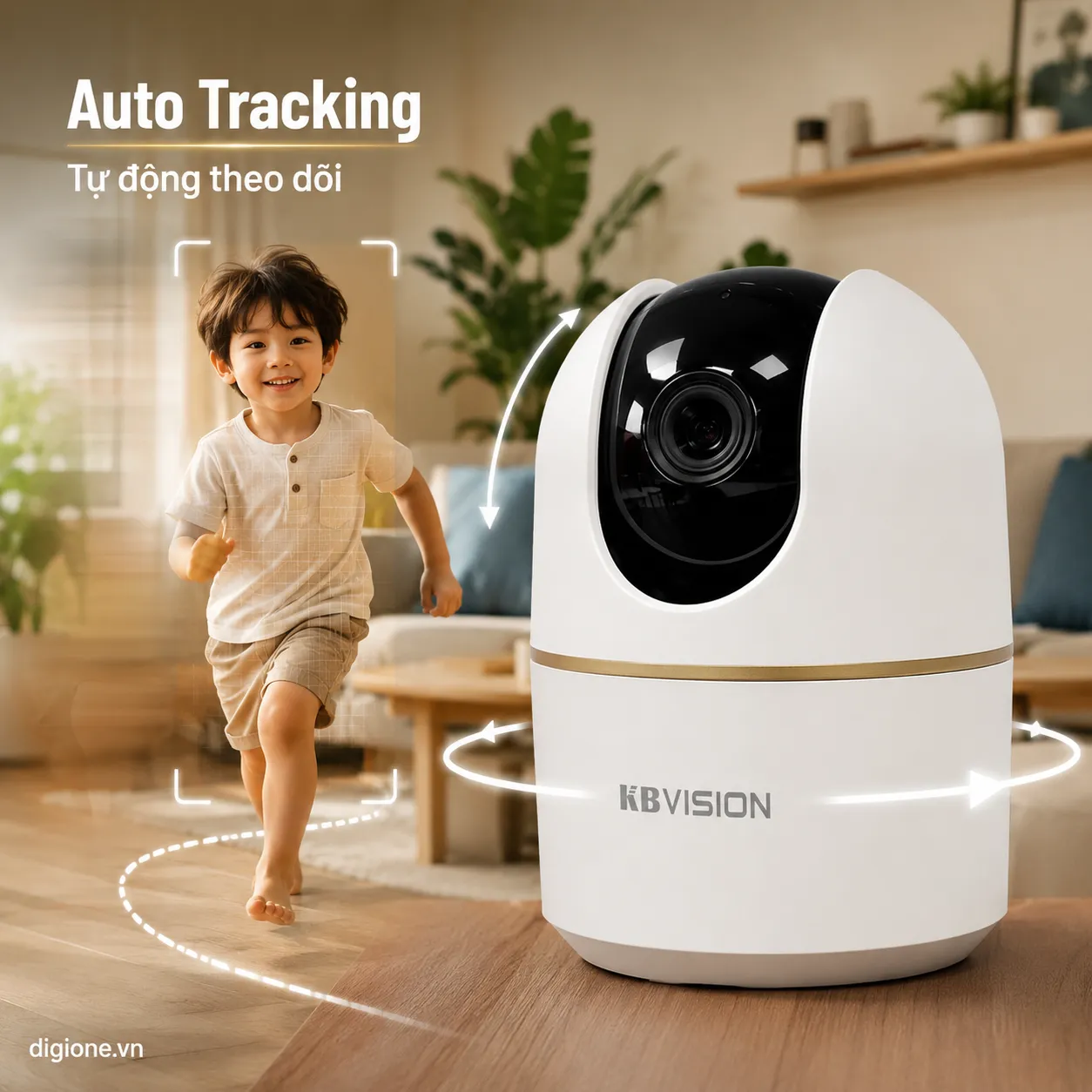 Camera KBVISION KX-A5W 5MP 3K - AI nhận diện người, Đàm thoại 2 chiều