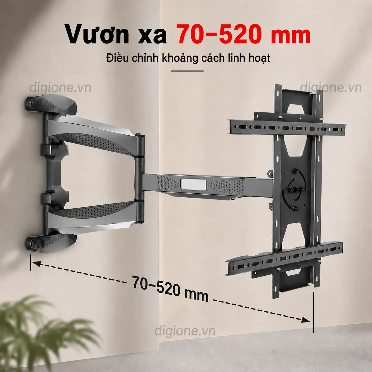 Giá Treo Tivi NS3770XZ - Khung Treo Xoay 90° Ngang Dọc TV 37-70 Inch