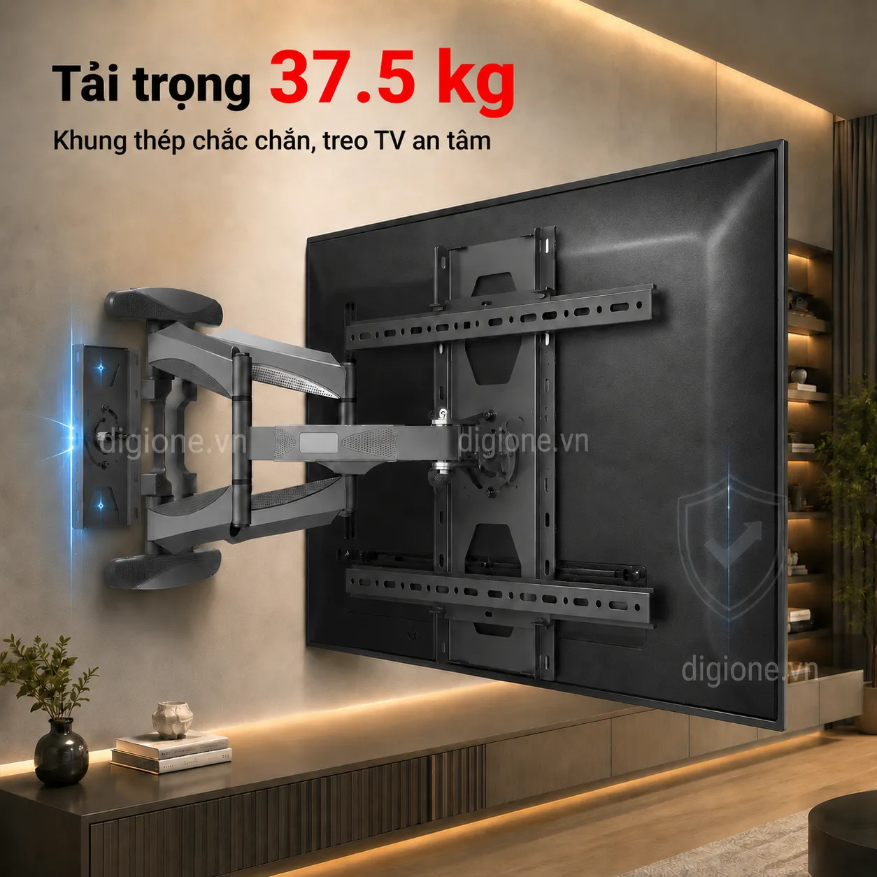 Giá Treo Tivi NS3770XZ - Khung Treo Xoay 90° Ngang Dọc TV 37-70 Inch