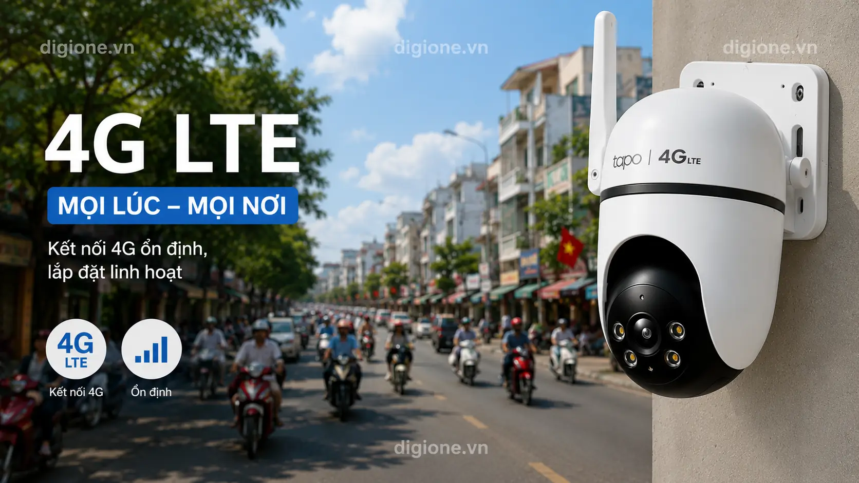 Camera Tapo C501GW 4G LTE ngo&agrave;i trời quay qu&eacute;t 360 độ AI th&ocirc;ng minh ch&iacute;nh h&atilde;ng TP-Link