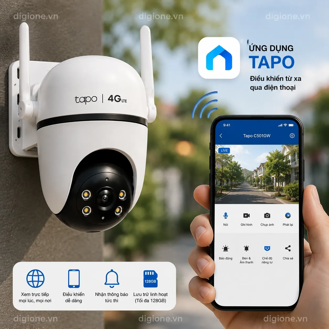 Camera TP-LINK TAPO C501GW 4G LTE 1080P Xoay 360° Ngoài Trời