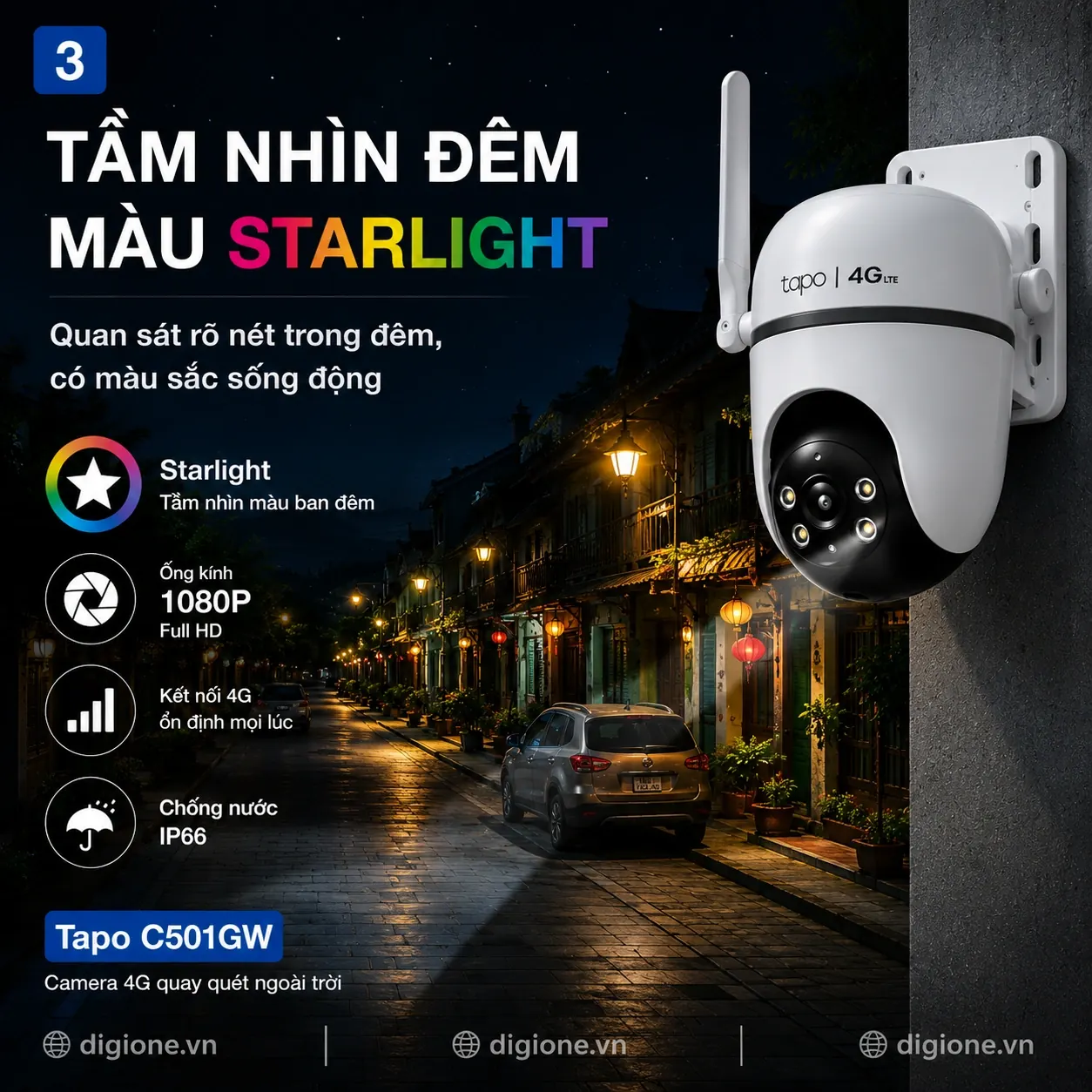 Camera TP-LINK TAPO C501GW 4G LTE 1080P Xoay 360° Ngoài Trời