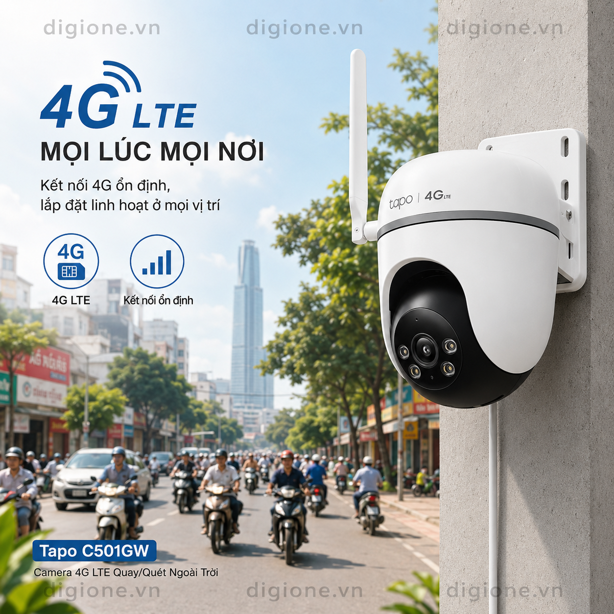 Camera TP-LINK TAPO C501GW 4G LTE 1080P Xoay 360° Ngoài Trời
