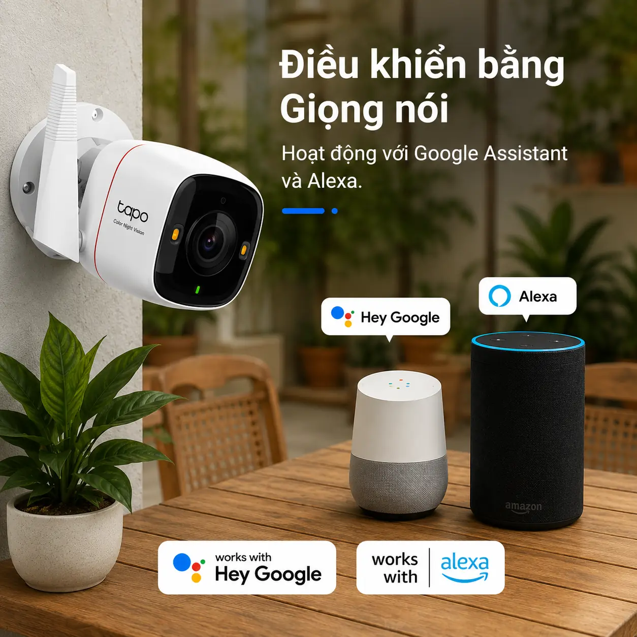 Camera TP-LINK TAPO C325WB 2K QHD F1.0 Đêm Có Màu Ngoài Trời
