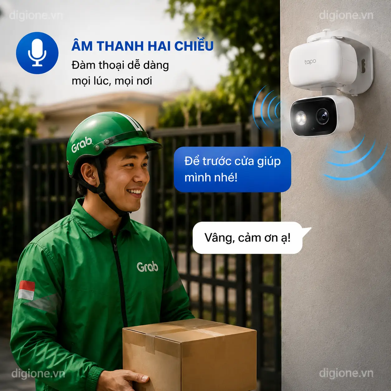 Camera TP-LINK TAPO C206 Wi-Fi 1080P Xoay Trong/Ngoài Nhà